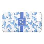 Blauwal-Muster Case-Mate iPhone Hülle (Rückseite (Horizontal))