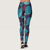Blauwal-Muster Leggings (Rückseite)