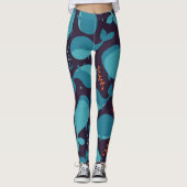 Blauwal-Muster Leggings (Vorderseite)
