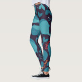 Blauwal-Muster Leggings (Links)