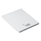 Blauwal-Nautikstreifen Notizblock (angewinkelt)