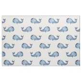 Blauwal. Nautische Marinemuster. Meerestier Stoff (Yard (91,4 cm))