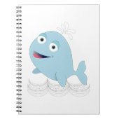 Blauwal Notizblock (Vorderseite)