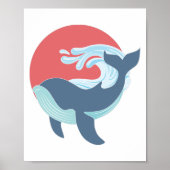 Blauwal Poster (Vorne)