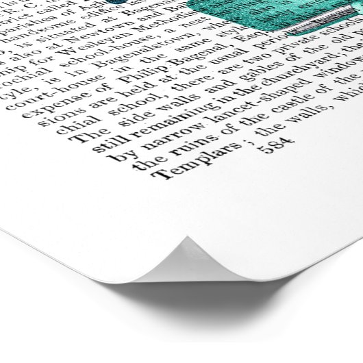 Blauwal Poster (Ecke)