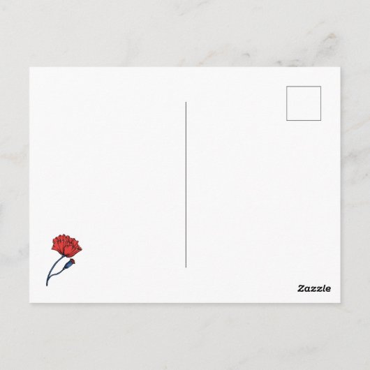 Blauwal Postkarte (Rückseite)