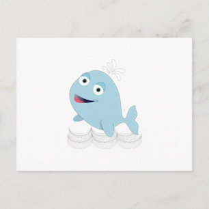 Blauwal Postkarte