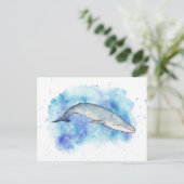 Blauwal Postkarte (Stehend Vorderseite)