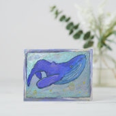 Blauwal Postkarte (Stehend Vorderseite)