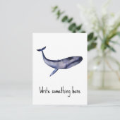 Blauwal Postkarte (Stehend Vorderseite)