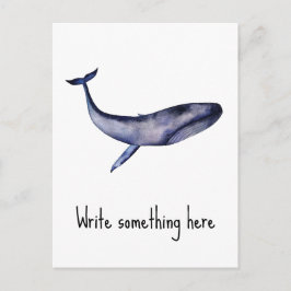 Blauwal Postkarte