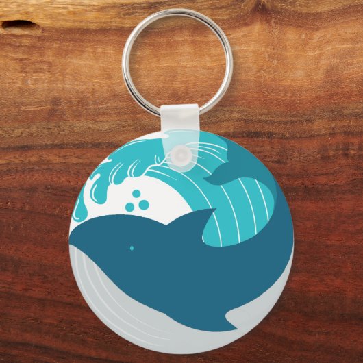Blauwal Schlüsselanhänger (Vorderseite)