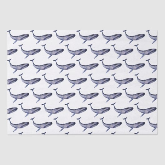 Blauwal Seidenpapier (Vorderseite)