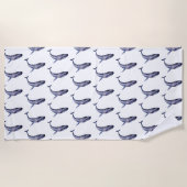 Blauwal Strandtuch (Vorderseite)