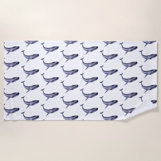 Blauwal Strandtuch (Vorderseite)