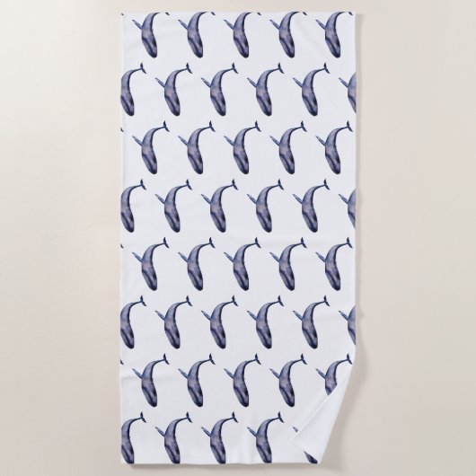 Blauwal Strandtuch (Vorderseite)