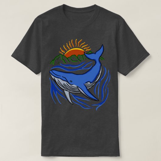 Blauwal T-Shirt (Design vorne)