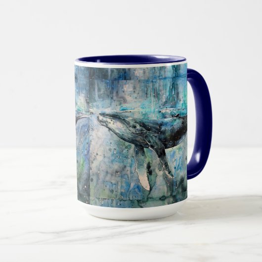 Blauwal-Tasse Tasse (VorderseiteRechts)