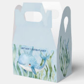 Blauwal unter dem Sea Boy Birthday Party Geschenkschachtel (Offen)