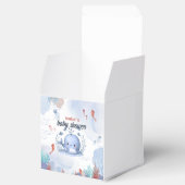 Blauwal unter Meerschweinchen Babydusche Geschenkschachtel (Geöffnet)