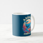 Blauwal-Watching auf den Azoren Kaffeetasse (VorderseiteRechts)