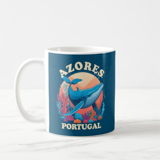 Blauwal-Watching auf den Azoren Kaffeetasse (Links)