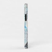 Blauwal-Wellen-Kunst Case-Mate iPhone Hülle (Hinten/Rechts)
