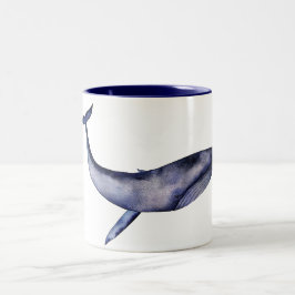 Blauwal Zweifarbige Tasse