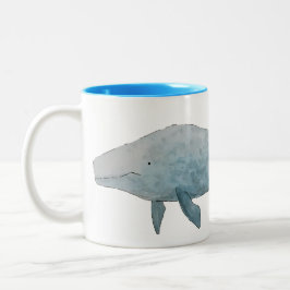 Blauwal Zweifarbige Tasse