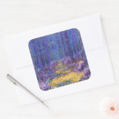 Blauwald 2012 quadratischer aufkleber (Umschlag)