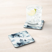 Blauwald-Aquarellmuster Getränkeuntersetzer (Rechte Seite)