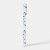 Blauwald-Aquarellmuster iPhone 15 Hülle (Rechte Seite)