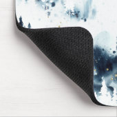 Blauwald-Aquarellmuster Mousepad (Ecke)