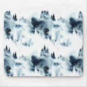 Blauwald-Aquarellmuster Mousepad (Vorne)