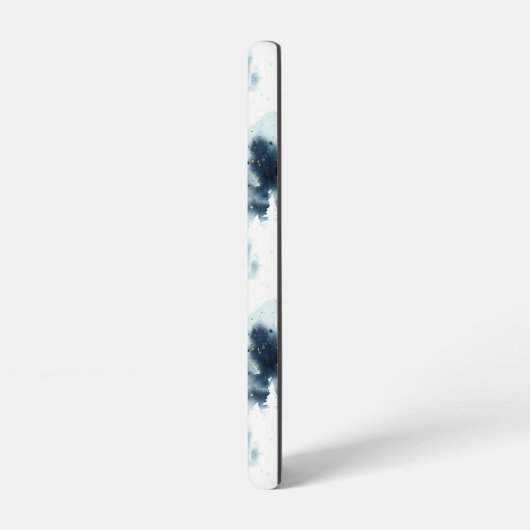 Blauwald-Aquarellmuster Samsung Galaxy Hülle (Linke Seite)