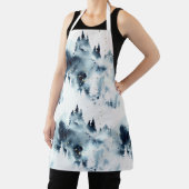 Blauwald-Aquarellmuster Schürze (InSitu)