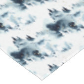 Blauwald-Aquarellmuster Tischdecke (Schrägansicht)