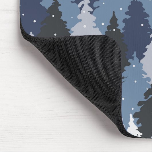 Blauwald-Camouflage | Camouflage Forest Mousepad (Ecke)
