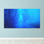 Blauwald Fantasy Landschaft Leinwanddruck (Insitu (Holzboden))