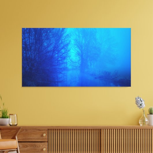 Blauwald Fantasy Landschaft Leinwanddruck (Insitu (Wohnzimmer))