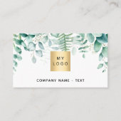 Blauwald-Farn QR-Logo Visitenkarte (Vorderseite)