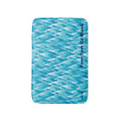 Blauwald-Fraktal Badematte (Vorderseite Vertikal)