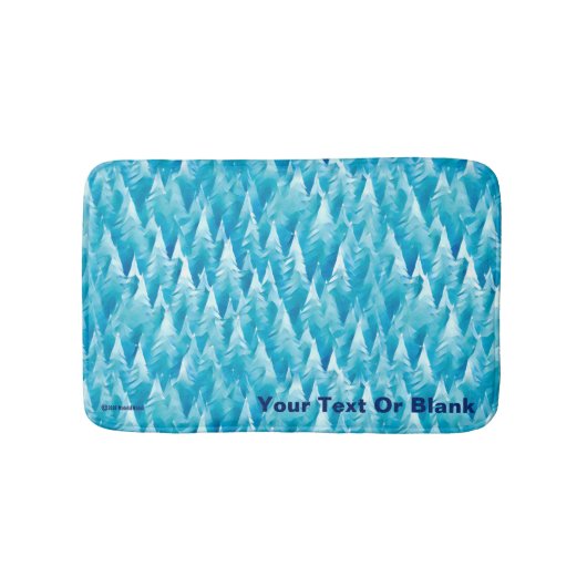 Blauwald-Fraktal Badematte (Vorderseite)
