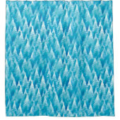 Blauwald-Fraktal Duschvorhang (Vorderseite)