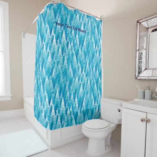 Blauwald-Fraktal Duschvorhang (Beispiel)