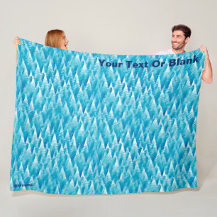 Blauwald-Fraktal Fleecedecke