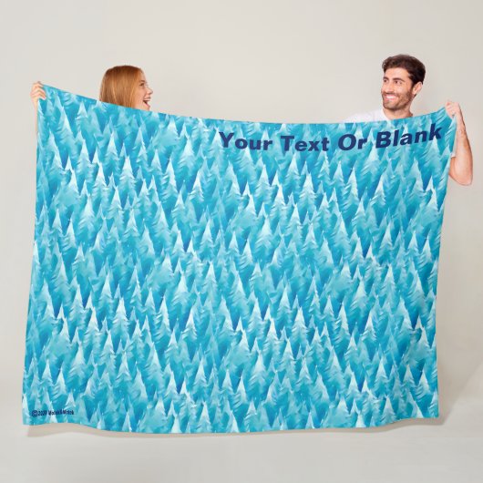 Blauwald-Fraktal Fleecedecke (Beispiel)