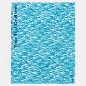 Blauwald-Fraktal Fleecedecke (Vorderseite)