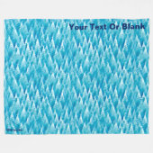 Blauwald-Fraktal Fleecedecke (Vorderseite (Horizontal))