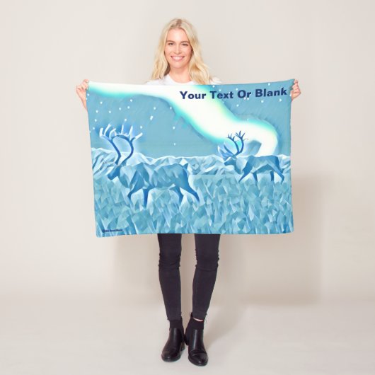 Blauwald-Fraktal Fleecedecke (Beispiel)